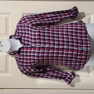 Columbia, plaid, button down, long sleeve shirt. Size S